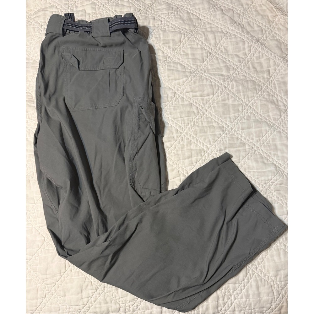Duluth Trading Cargo Pants Mens 2XL x 32 Gray DuluthFlex Dry On The Fly Stretch